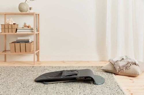 BABYBJÖRN - Bouncer Bliss Woven, Petal Quilt - Anthracite + Toy