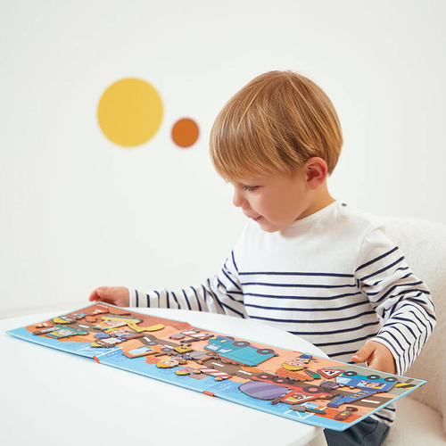 Janod - Magnetic puzzle Construction site Magneti'stories 3+