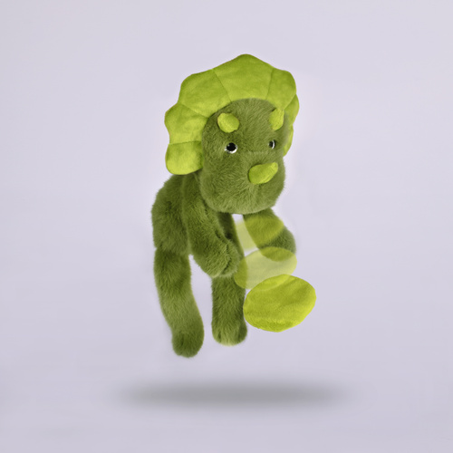 DOUDOU - magnetic plush Podcoll Dinosaur, Histoire d'Ours, 30 cm, green