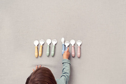 BABYBJÖRN - Baby Spoons and forks Powder Green