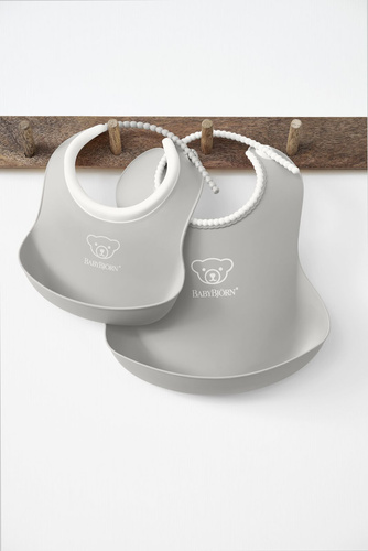 BABYBJÖRN - Soft Bibs - small&big - Grey