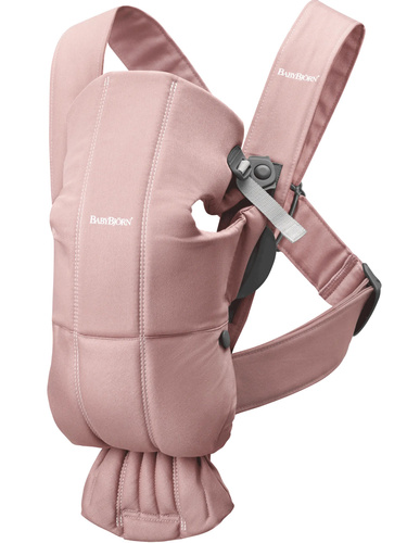 BABYBJÖRN - Baby Carrier MINI Woven, Dusty Pink