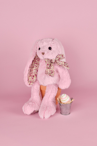 DOUDOU – plush rabbit Histoire d'Ours, 40 cm, pink
