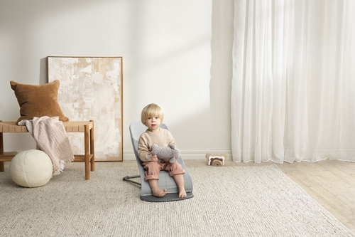 BABYBJÖRN - Bouncer BLISS Woven - Light grey mélange