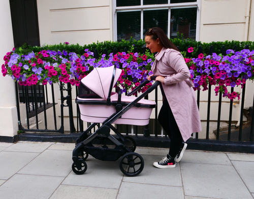 Peach 7 Pushchair and Carrycot, Blush