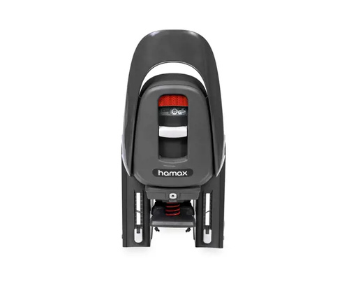 Hamax - Caress w/carrier adapter (rack mounted) - Dark Grey/red