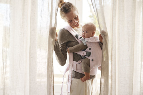 BABYBJORN - Baby Carrier Harmony, Woven, Light pink mélange