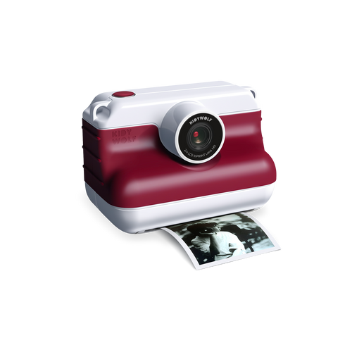 Kidywolf - K-PRINT - camera, thermal printer, red
