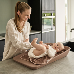 LEANDER - topper for changing mat, Woodland, clay