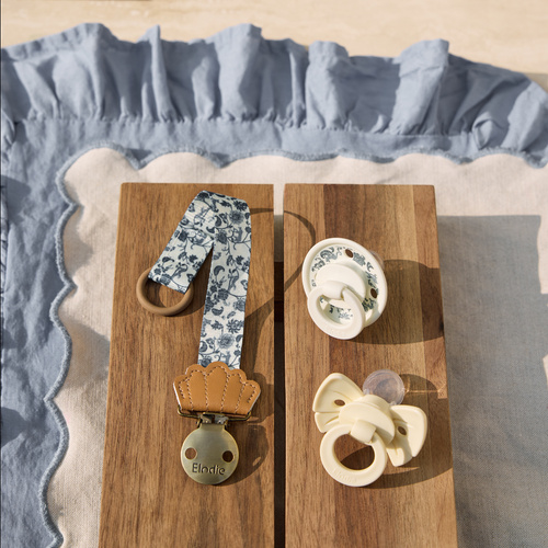 ELODIE DETAILS - silicone pacifier 3m+ Binky Bundle, garden leo toile - 2 pieces