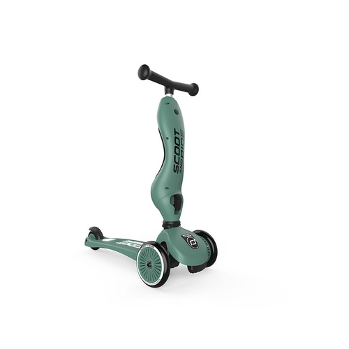 SCOOTANDRIDE - Highwaykick 2in1 Ride and scooter 1-5 years Forest