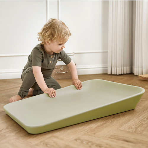 LEANDER - mata do przewijania MATTY™, olive green
