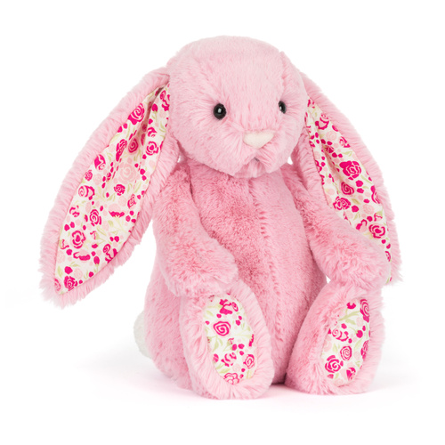 Jellycat – LUX Pink Bunny with Floral Ears 31 cm