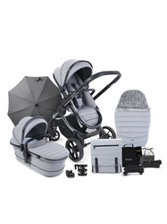 iCandy Peach 7 Pushchair and Carrycot Light  Grey - Complete Bundle