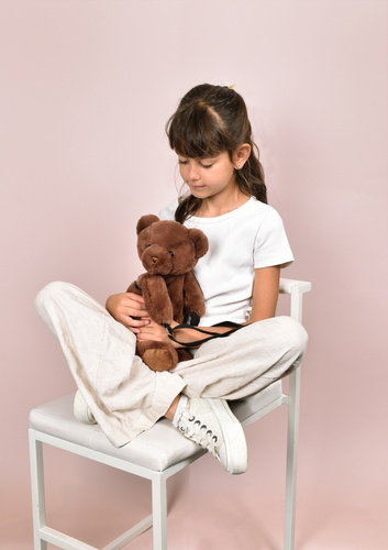 DOUDOU – plush teddy bear shoulder bag, Doudou et Compagnie, brown
