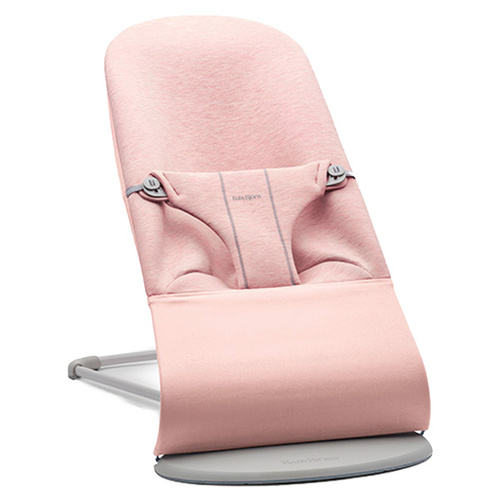 BABYBJORN - Bouncer Bliss - Light grey frame, 3D Jersey, Light pink
