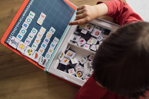 Janod - Magnetic jigsaw puzzle Polish Magnetibook Alphabet