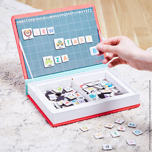 Janod - Magnetic jigsaw puzzle Polish Magnetibook Alphabet