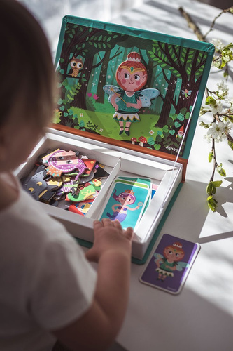 Janod - Magnetic puzzle World of fairy tales Magnetibook