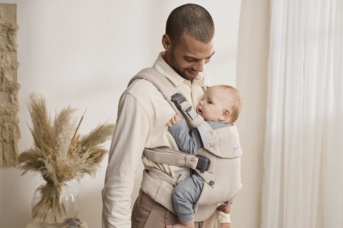 BABYBJORN - Baby Carrier Harmony, Woven, Light Beige mélange