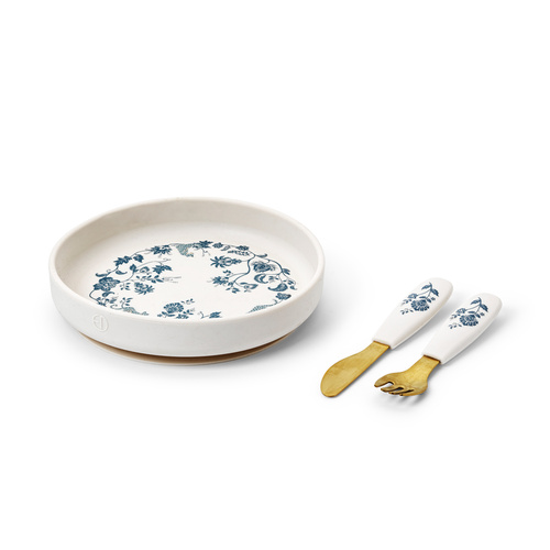 Elodie Details - Silicone Plate Set - Garden Leo Toile