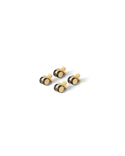 MODU - 4x Swirly Wheels, honey yellow