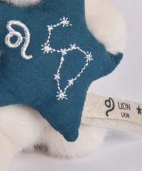 DOUDOU – DOUDOU ASTRO plush rabbit with zodiac sign, Doudou et Compagnie, 12 cm, Leo