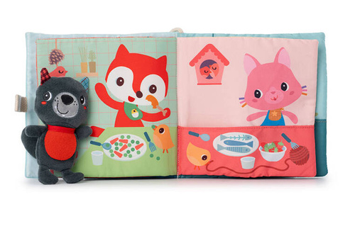 LILLIPUTIENS Activation book with a mini cuddly toy Bon appetit! Wolf Louis 12 m+