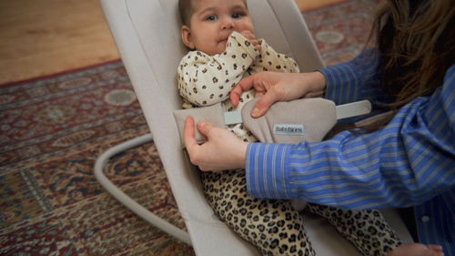 BABYBJÖRN - bouncer BEGIN WOVEN, Sand Grey