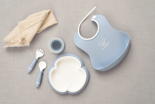 BABYBJORN - Baby Dinner Set - Powder Blue
