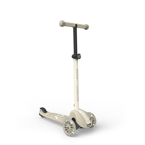SCOOTANDRIDE - Highwaykick 3S - scooter with 2-in-1 control system and LED wheels, foldable 3+, ash