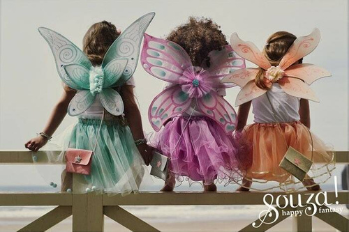 Souza! - Kostium spódniczka i skrzydła elf wróżka Angelina 3-5 lat