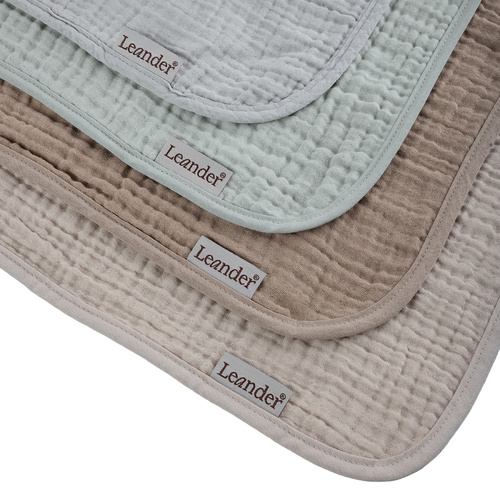 LEANDER - topper for changing mat MATTY™, 2-pack, Cappuccino/Mocca