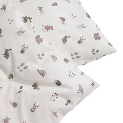 LEANDER - junior bedding, 100x135 cm, forrest, dusty rose