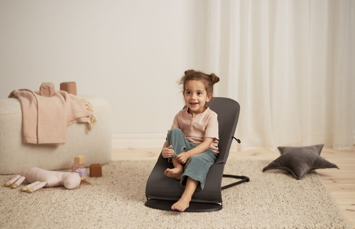 BABYBJÖRN - Bouncer Balance Soft Woven/Jersey Tri Fabric, Dark Grey