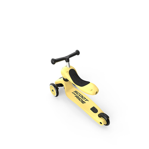 SCOOTANDRIDE - Highwaykick 2in1 Ride and scooter 1-5 years Lemon
