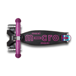 MICRO - foldable three-wheeled scooter Maxi Deluxe LED, purple neochrome