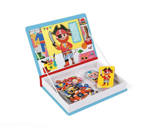 Janod - Magnetic puzzle. Costumes Boy Magnetibook collection 2018