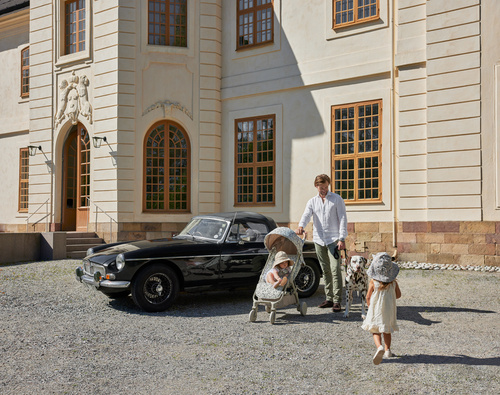 Elodie Details - MONDO stroller - Dalmatian Dots + Carry Cot - Moonshell SET