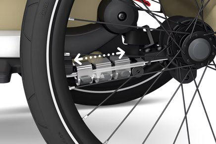 Child bicycle trailer - Thule Chariot Cross 2 - Faded Khaki