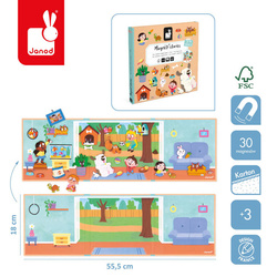 Janod - Magnetic puzzle Pets Magneti'stories 3+