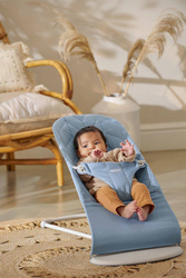 BABYBJÖRN - BLISS WOVEN, Blue (Light Grey, Petal Quilt)