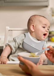 BABYBJORN - Dinnerware Set, 8 pcs - Light Grey