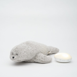MOONIE 2.0 - organic humming seal with lamp, gray