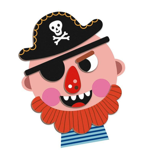 Janod - Magnetic puzzle Funny faces Boy Magnetibook collection 2018