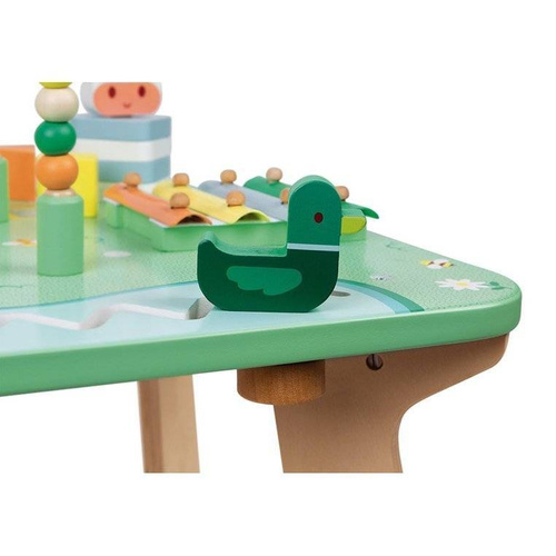 Janod - Multifunctional wooden educational table Meadow 12 m +