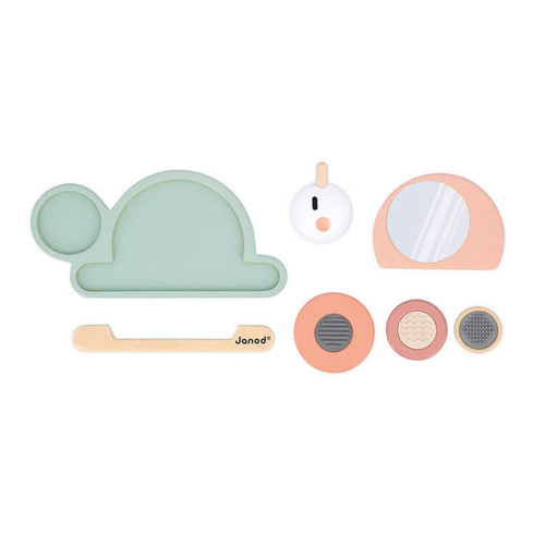 Janod - Drewniana układanka sensoryczna Ślimak Sweet Cocoon 12 m +