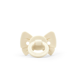 ELODIE DETAILS - Binky Bow Silicone 0-6 months, oat white