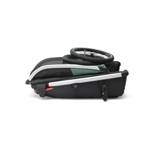 Bicycle trailer for a dog - Thule Bexey L up to 45 kg - Haze green