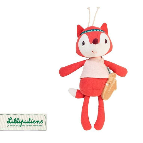 LILLIPUTIENS - A cuddly toy with a music box, Alice the Fox 0 m + ECO